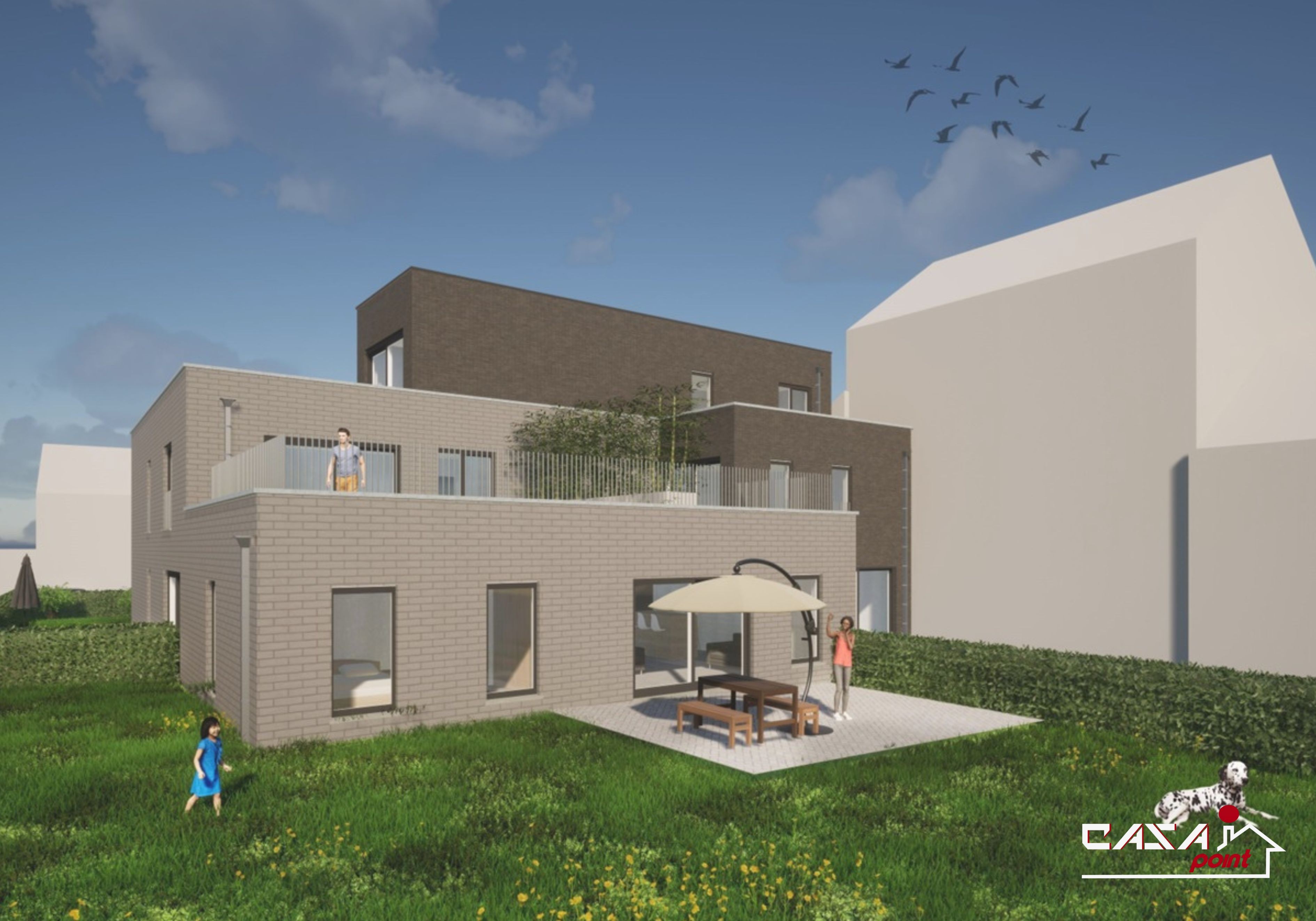 Terrain à Bâtir avec permis  pour la construction d’un immeuble de 6 appartements 