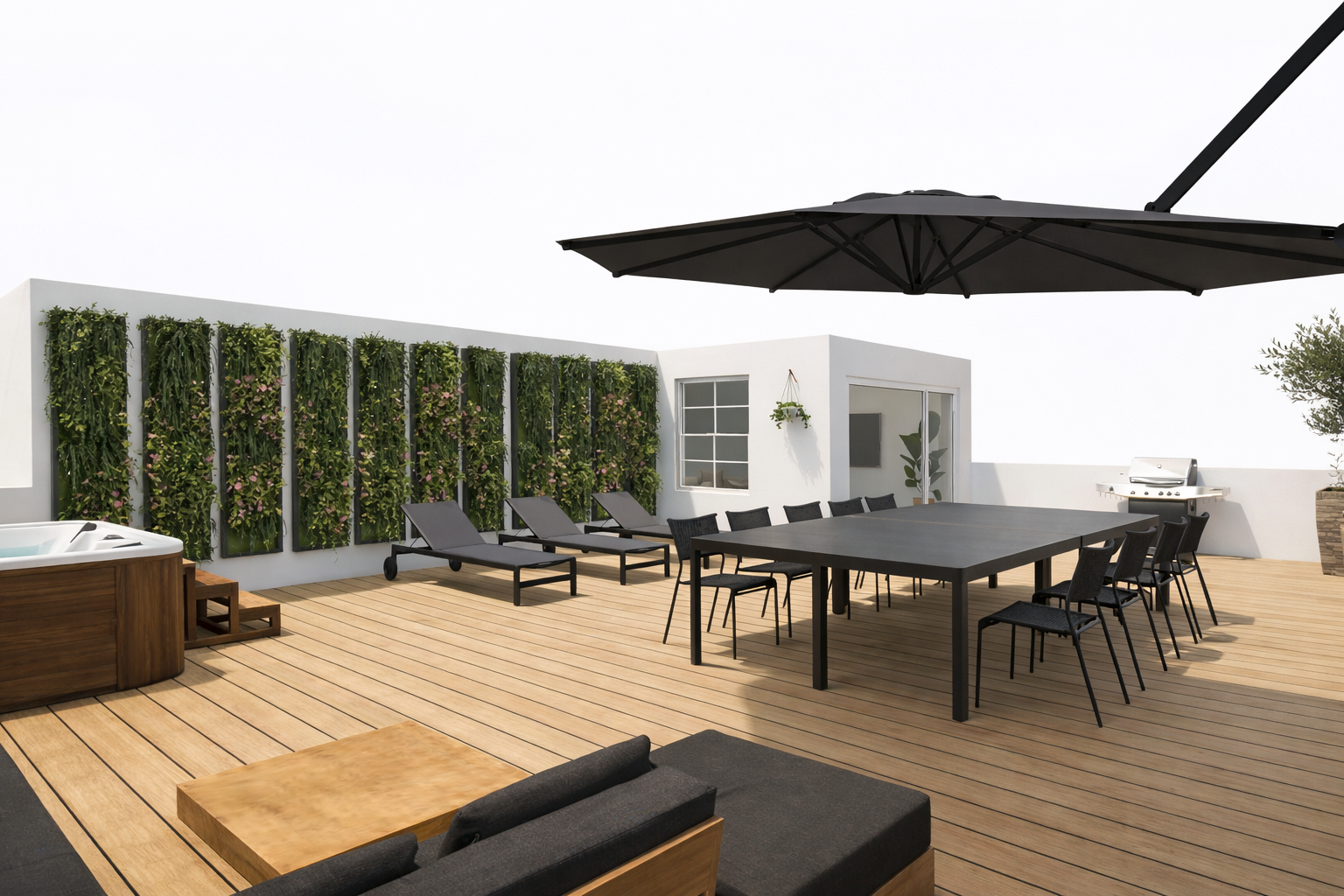 Penthouse 2 chambres avec une terrasse de 82 m² 