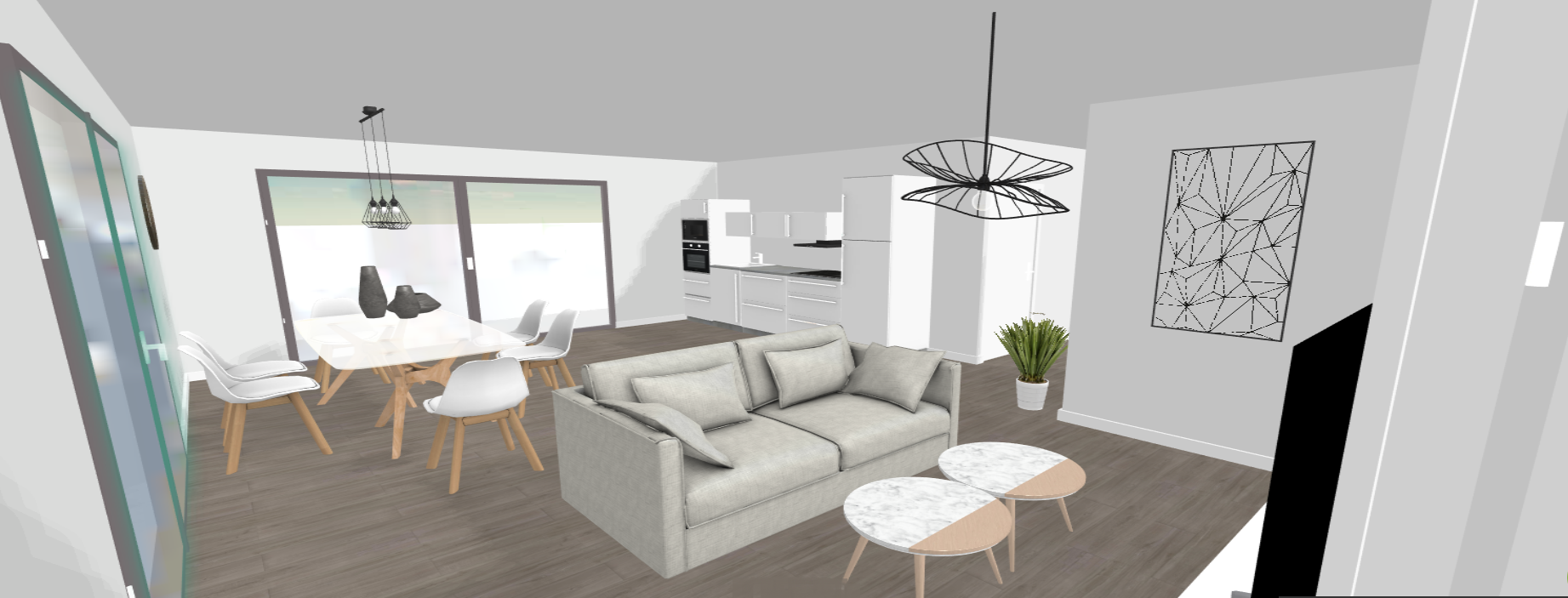 appartement 2 chambre premier étage droite Horizon  - Photo 2